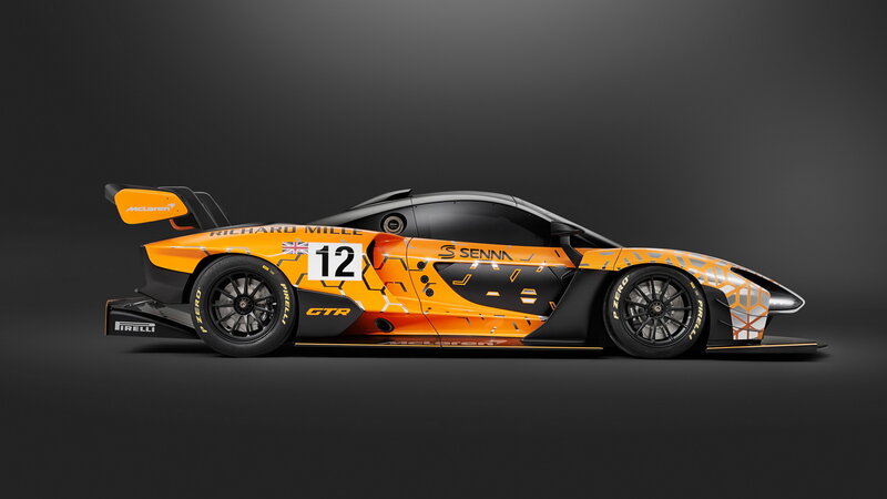 Orange Race Car — Dramatic, 3d Render, Number 12