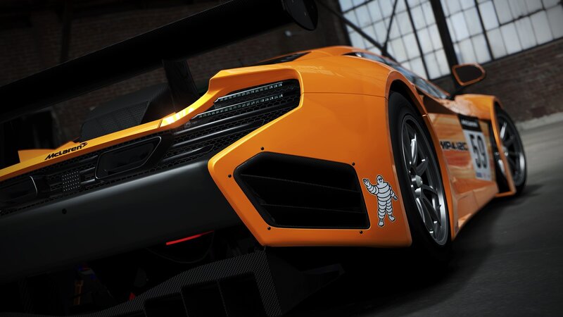 Orange Race Car — Dramatic, 3d Render, Race Car, Tire, Bricks