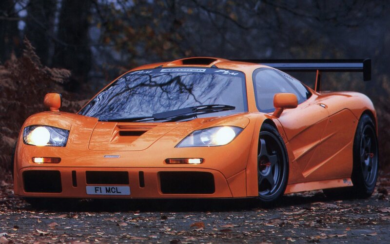 Orange Race Car — Dramatic, Autumn, Photograph