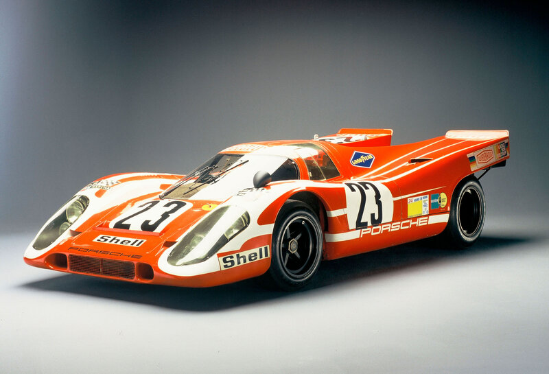 Orange Race Car — Dramatic, Photograph, Shell