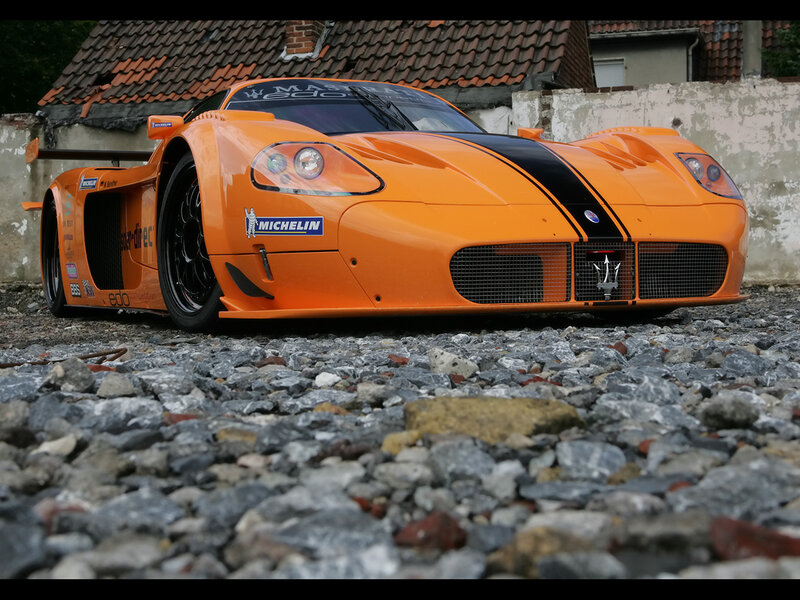 Orange Race Car — Dramatic, Photograph
