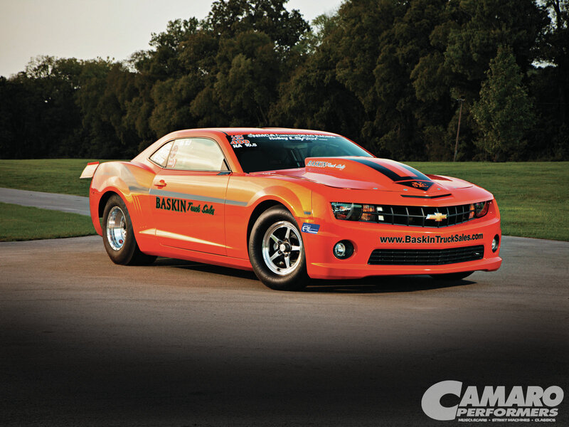 Orange Race Car — Dramatic, Sunset