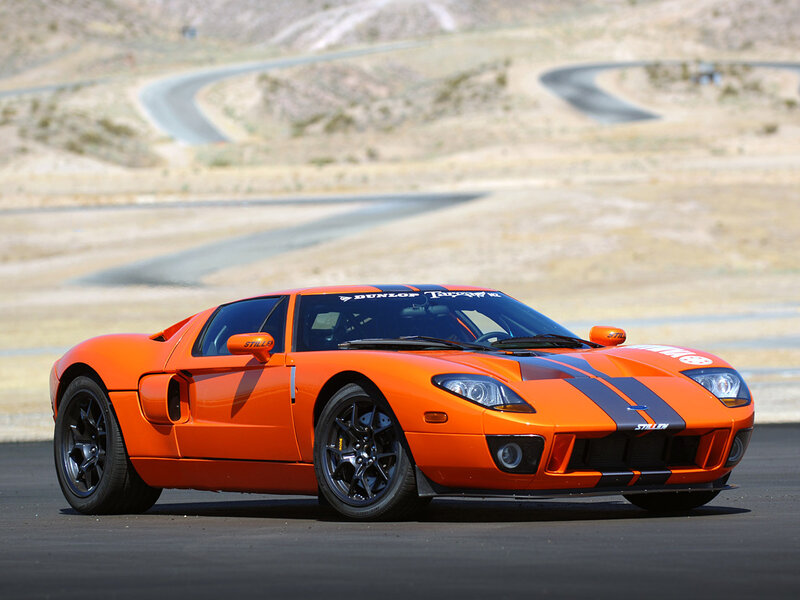 Orange Race Car — Dynamic, Afternoon, Photograph, Race Track, Desert