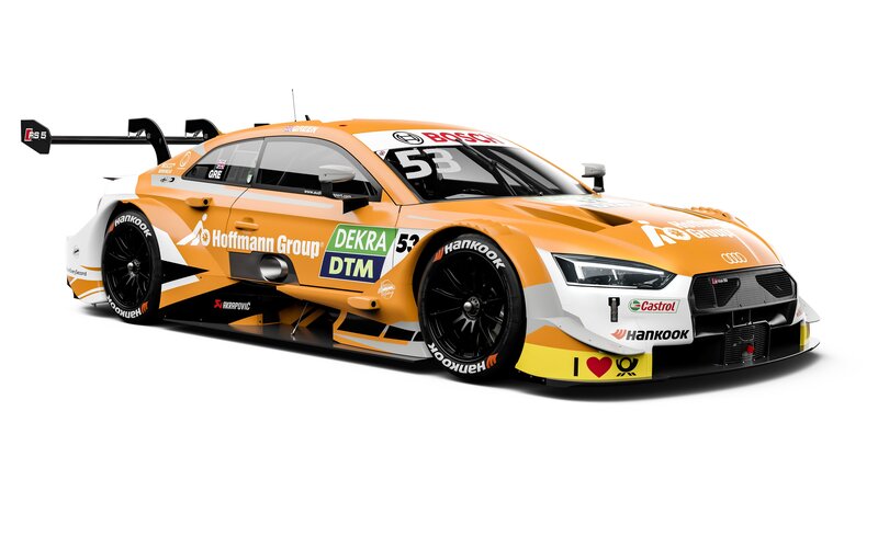 Orange Race Car — Dynamic, Photograph, Hankook Tires