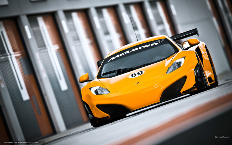 Orange Race Car — Dynamic, Photograph, Race Track
