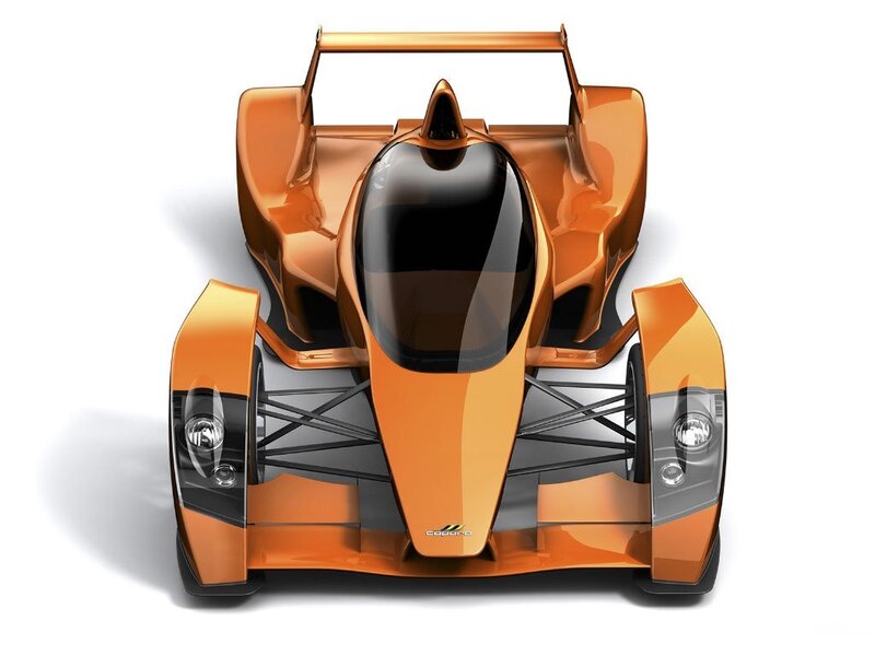 Orange Race Car — Modern