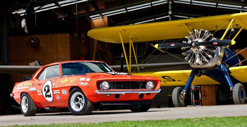 Orange Race Car — Red, Dramatic