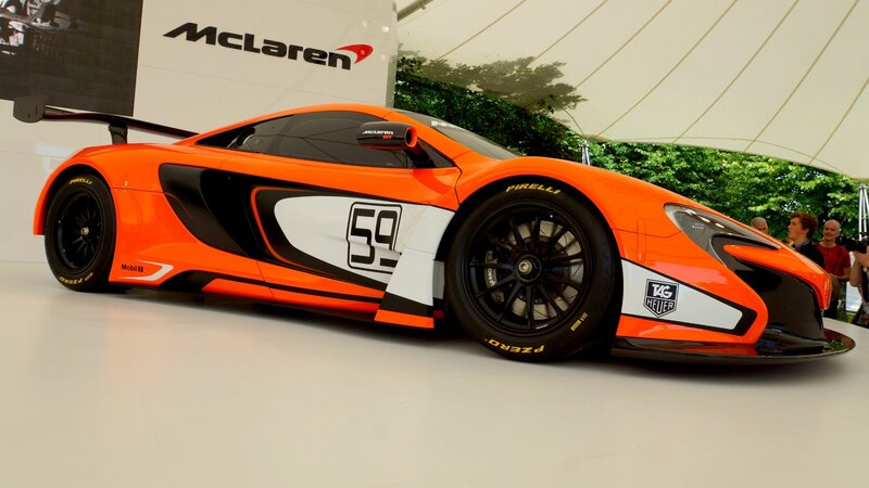 Orange Race Car — Showroom, Afternoon