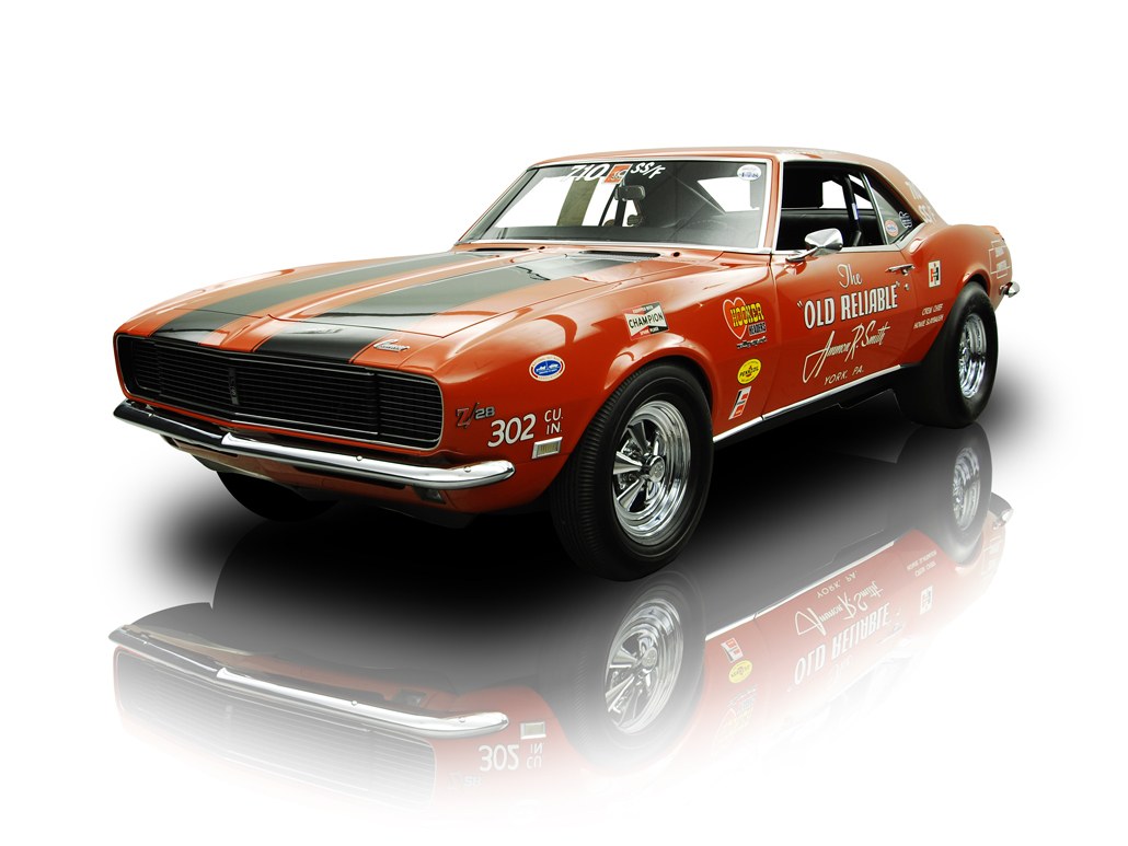 orange race car with decals