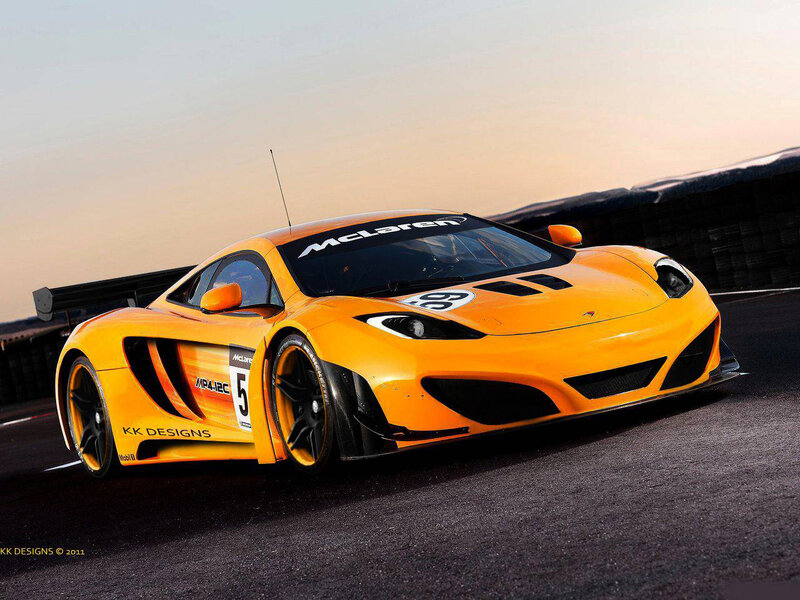 Orange Race Car — Yellow, Dramatic