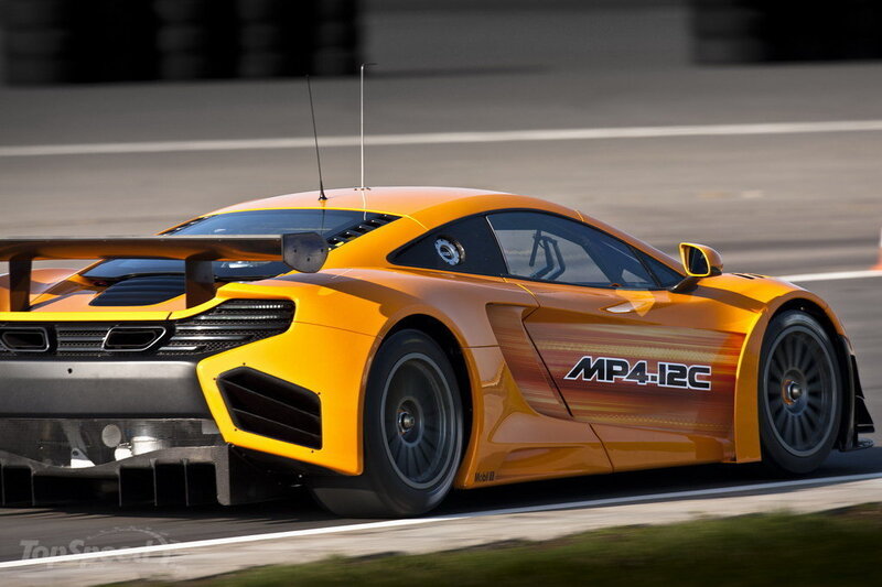 Orange Race Car — Yellow, Dynamic, Afternoon, Photograph
