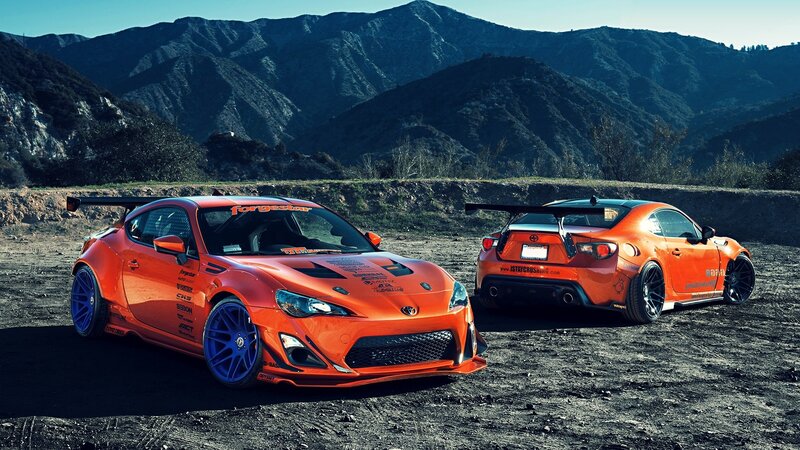 Orange Race Cars — Dramatic