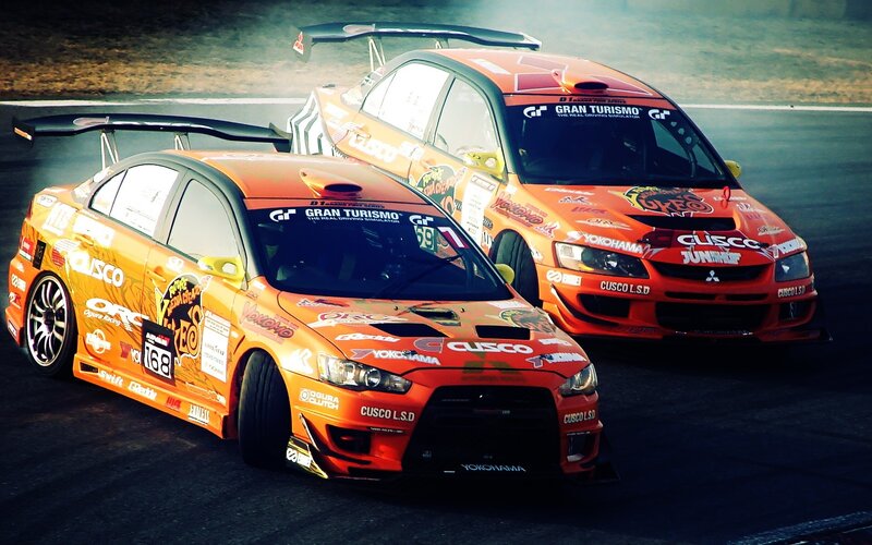 Orange Race Cars — Dynamic