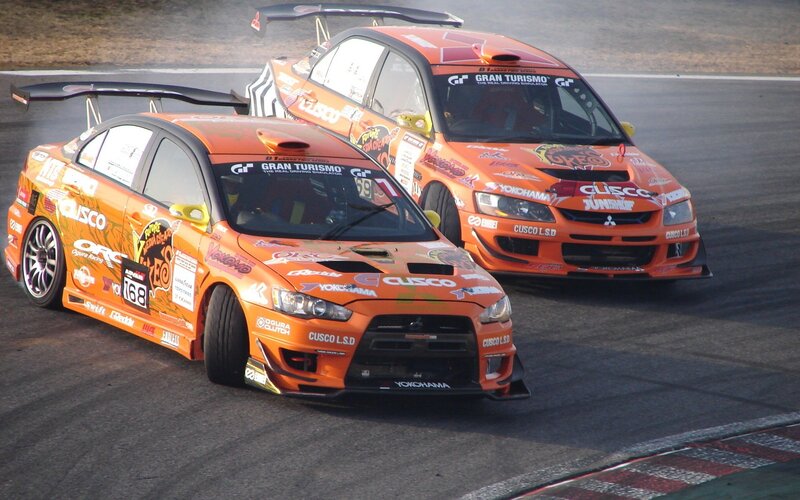 Orange Racing Cars