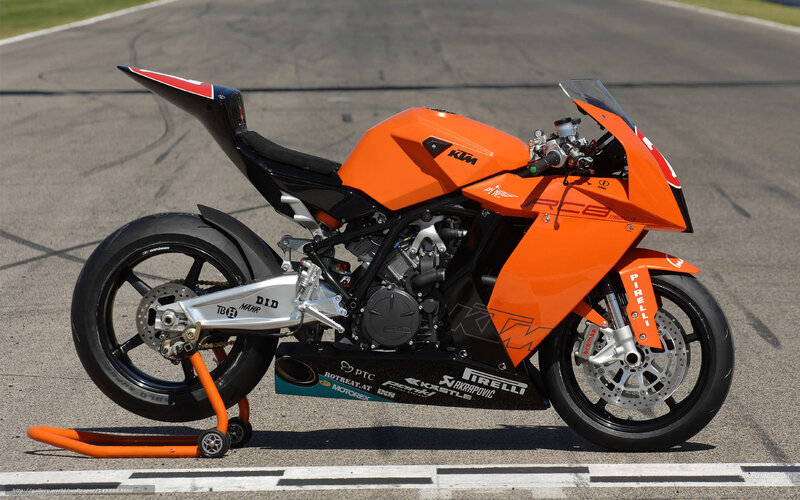 Orange Racing Motorcycle — Calm