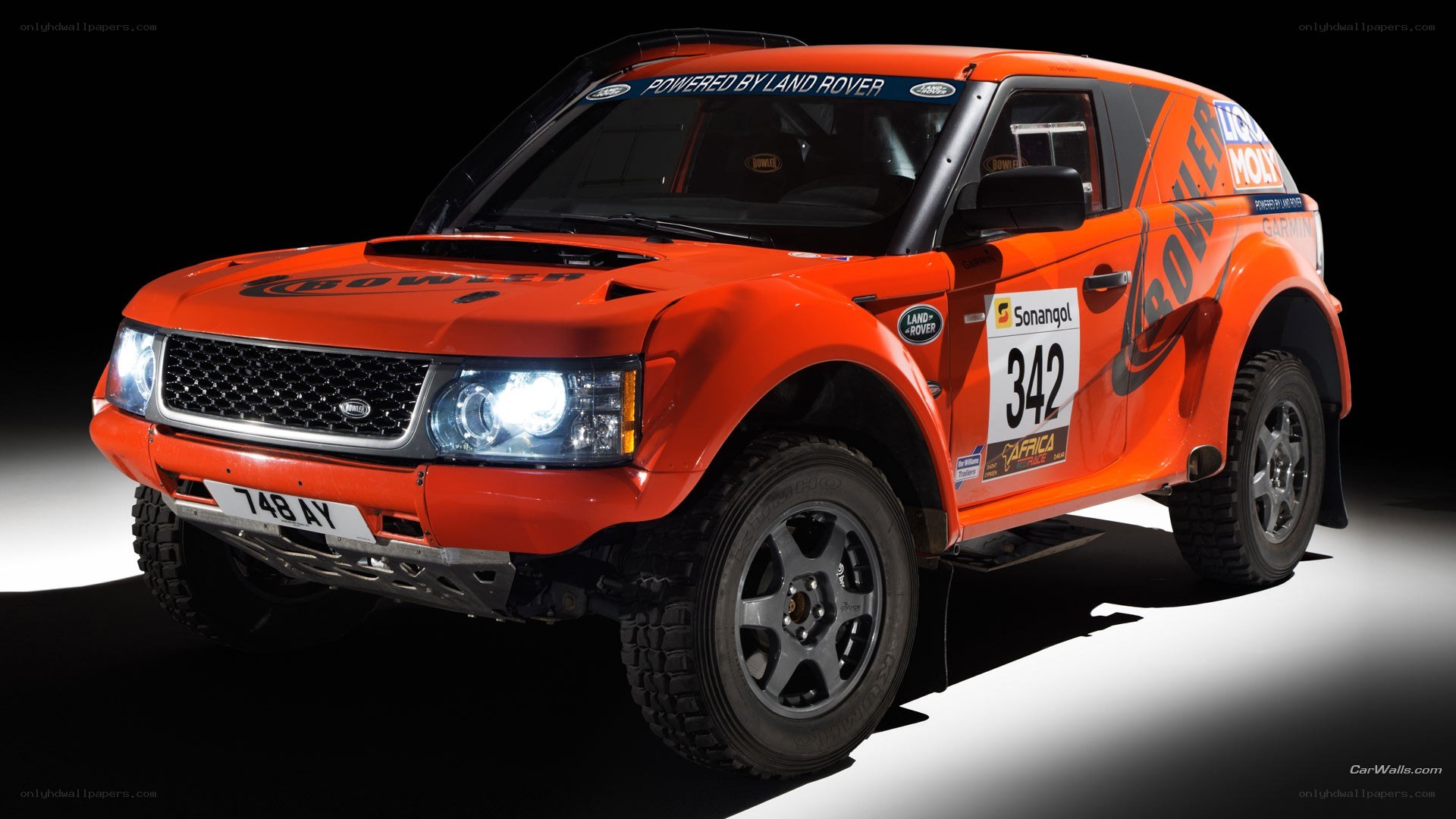 orange rally car