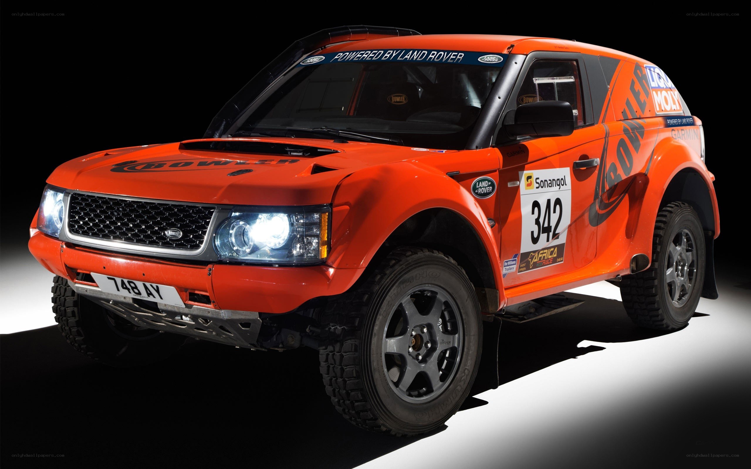 orange rally car