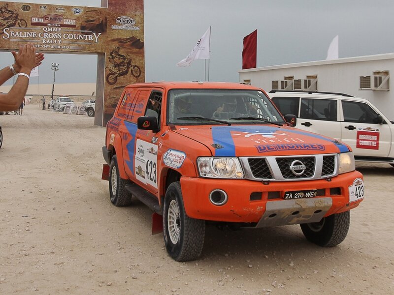 Orange Rally Car — Active, Afternoon