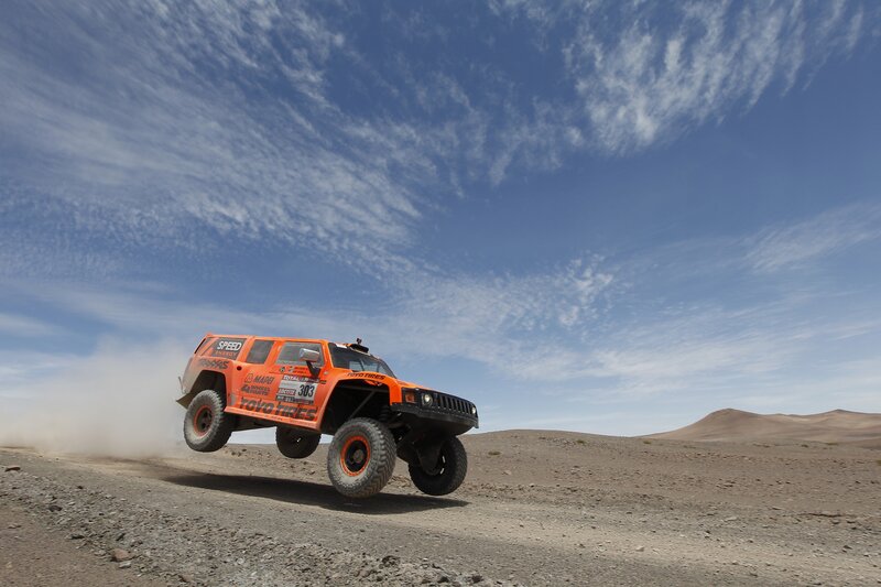 Orange Rally Car — Dynamic, Afternoon