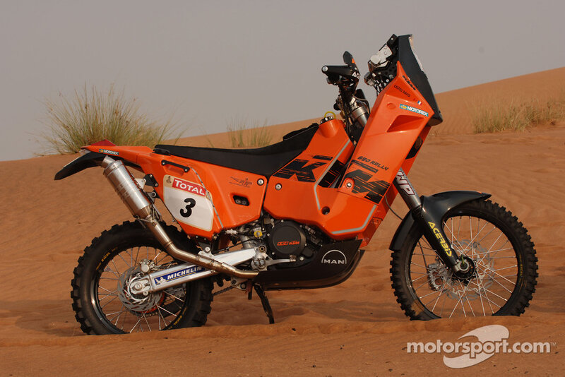 Orange Rally Motorcycle