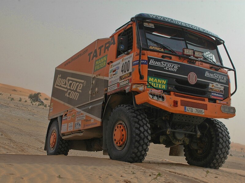 Orange Rally Truck