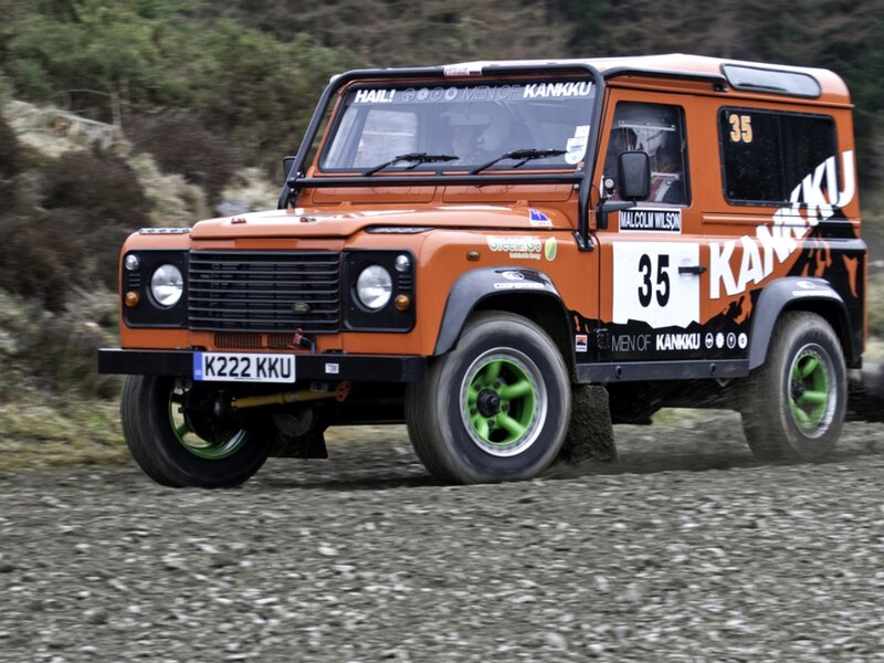 Orange Rally Vehicle — Dynamic, Photograph