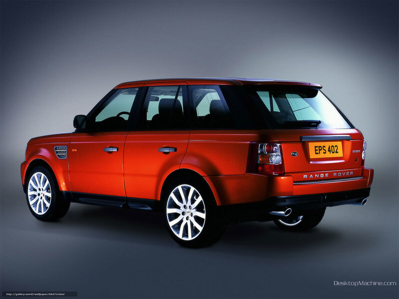 orange range rover sport