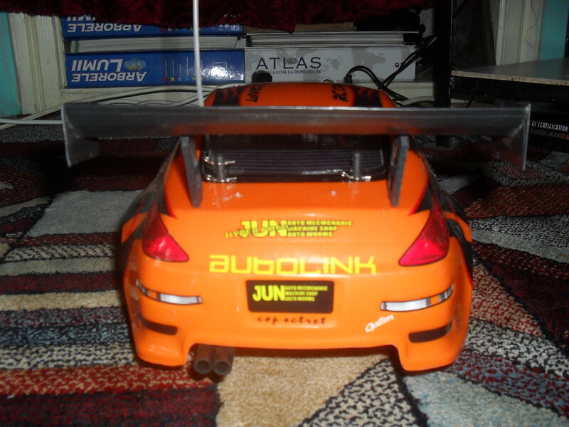 Orange Remote Control Car — Neutral, Photograph, Antenna