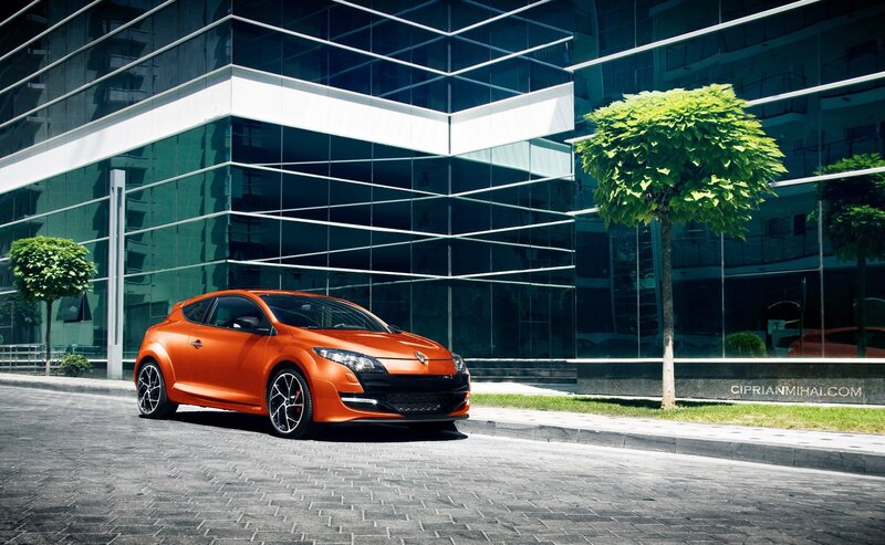 Orange Renault Car — Dramatic