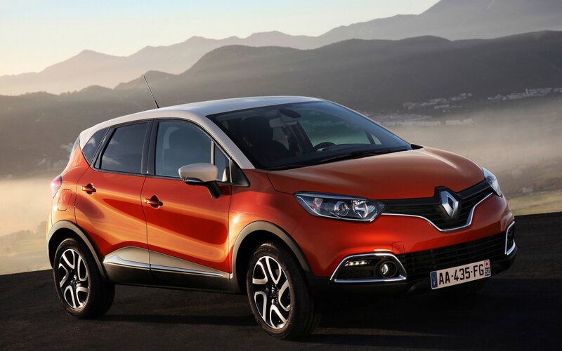 Orange Renault Car — Red