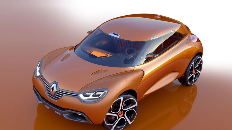Orange Renault concept car