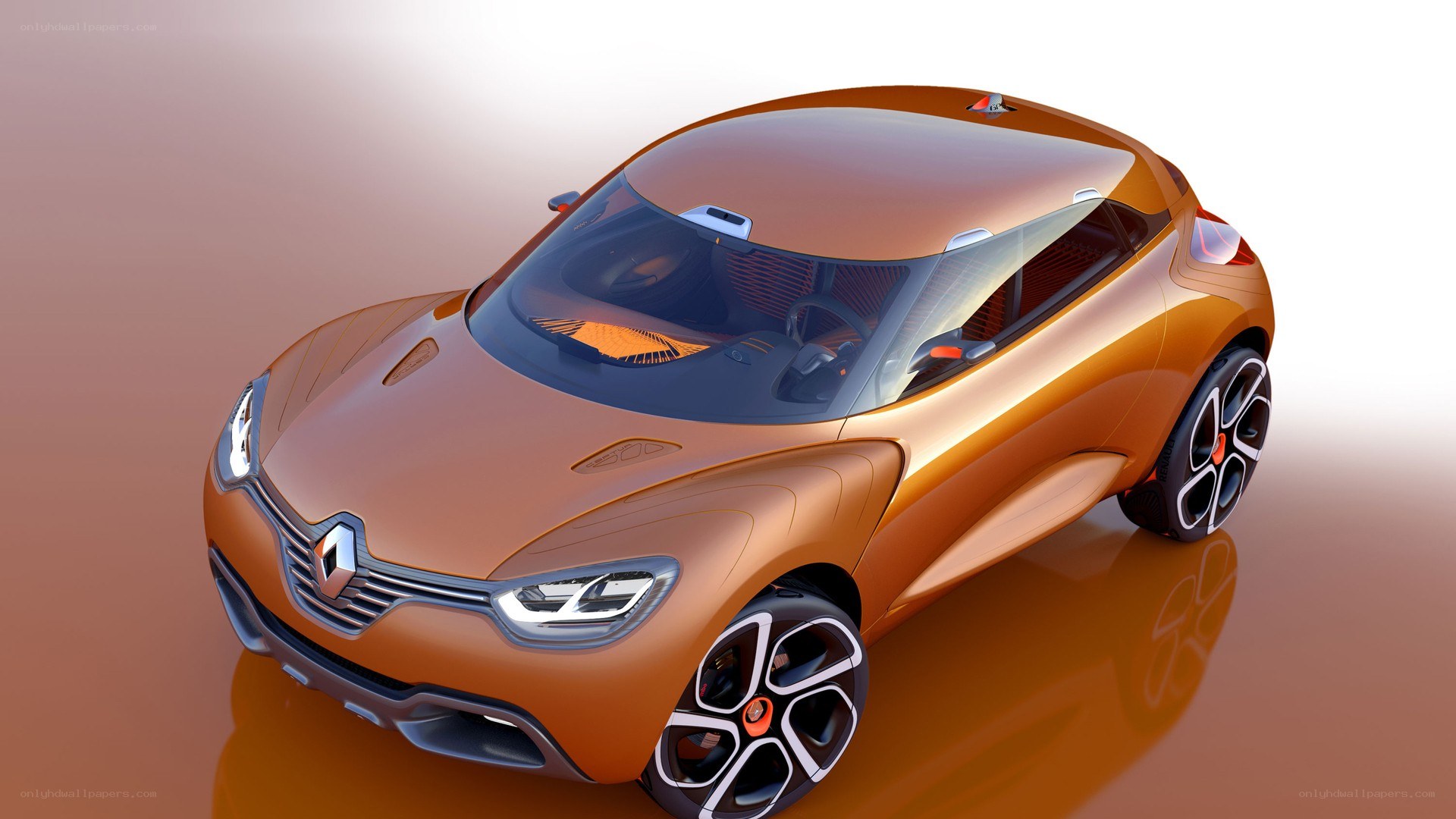 Orange Renault concept car