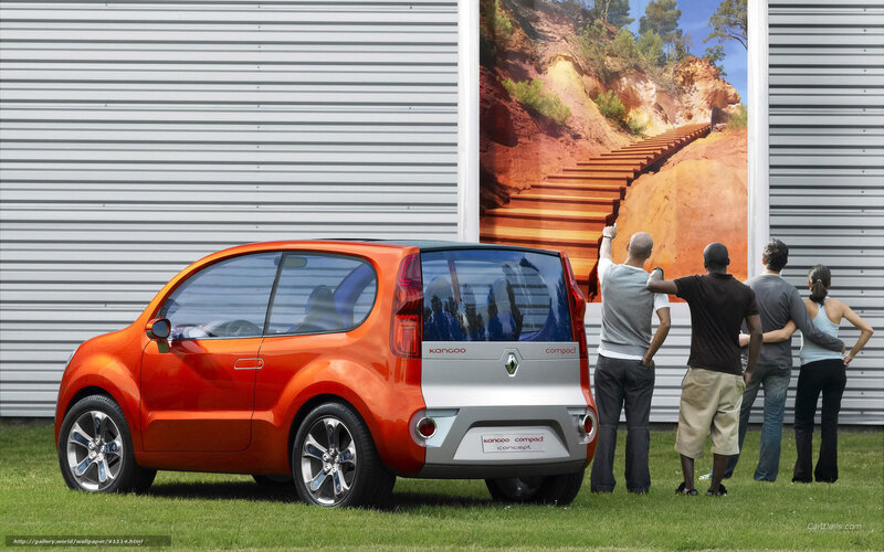Orange Renault Kangoo Compact Concept