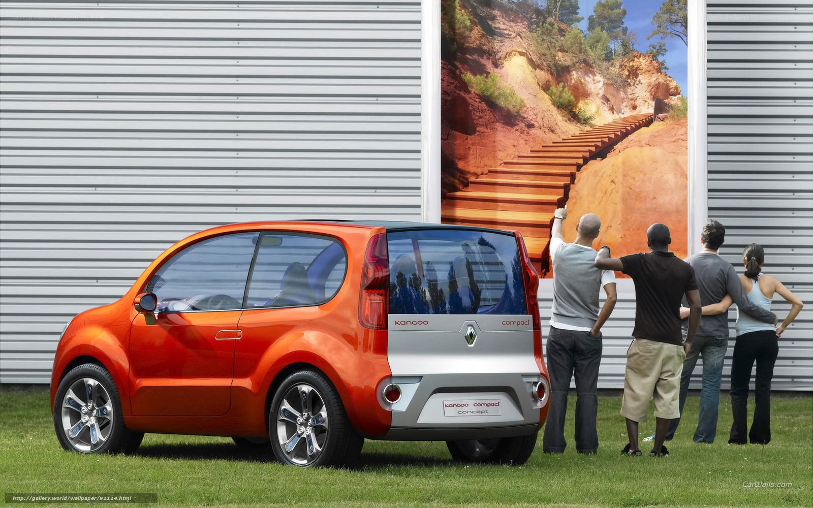 Orange Renault Kangoo Compact Concept
