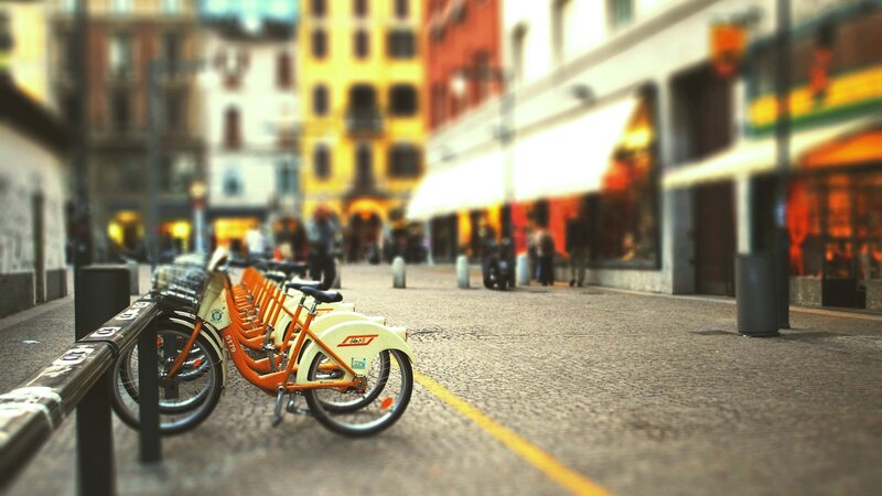 Orange Rental Bicycles