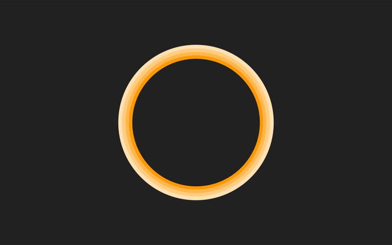 Orange Ring on Black