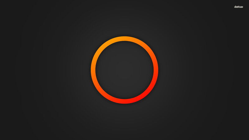 Orange Ring on Dark Background