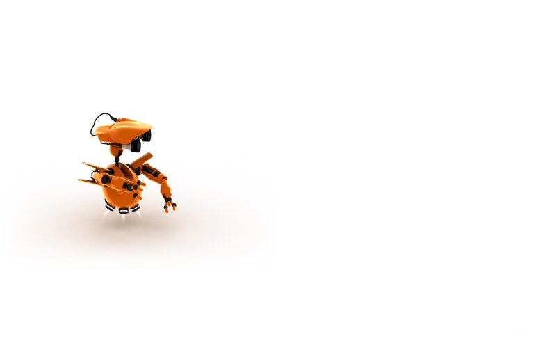 orange robot character