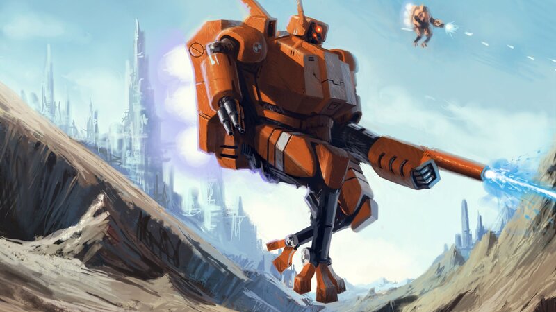 Orange Robot Mech