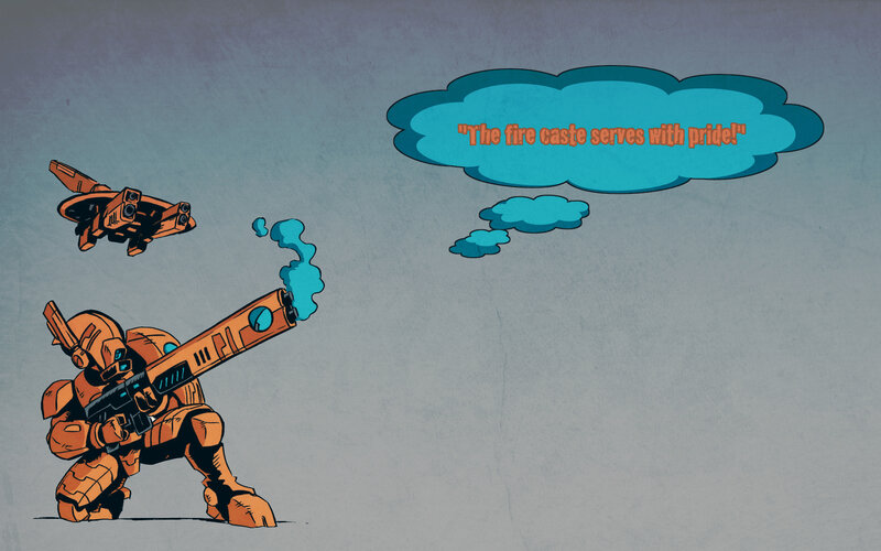 Orange Robot Soldier