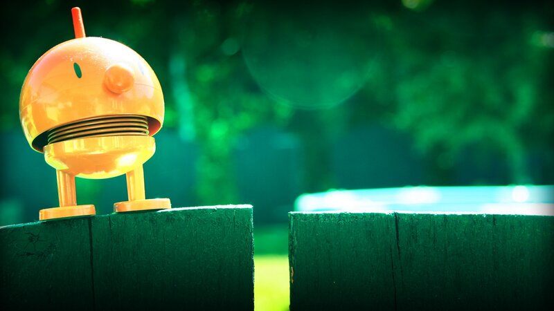 Orange Robot Toy