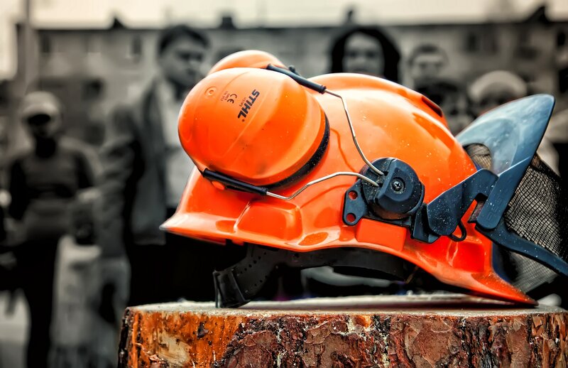 Orange Safety Helmet