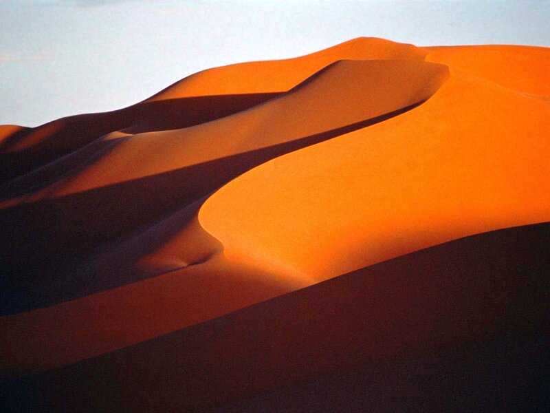 Orange Sand Dunes — Dramatic