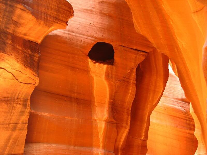 Orange Sandstone Canyon — Dramatic, Photograph