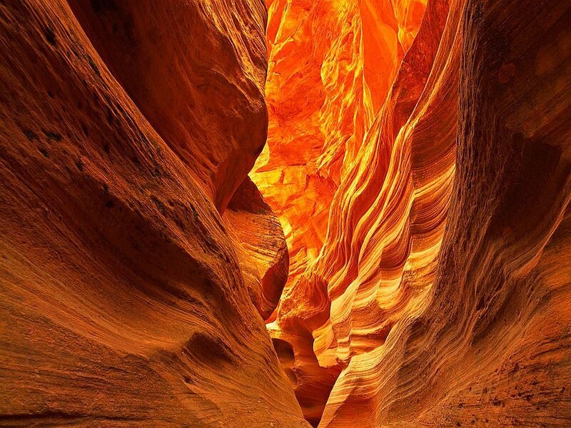 Orange Sandstone Canyon