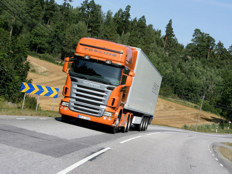 Orange Scania Truck — Calm