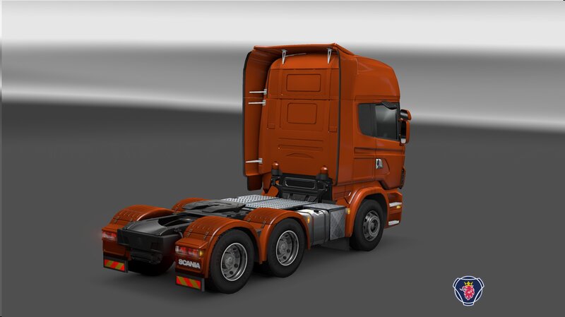 Orange Scania Truck — Neutral