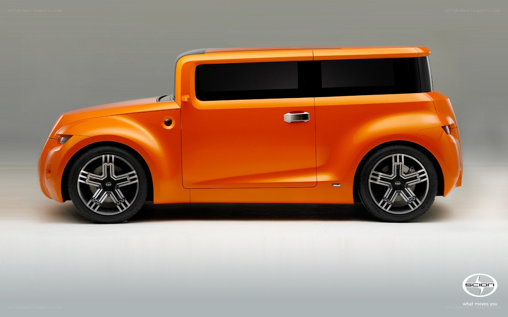Orange Scion concept car
