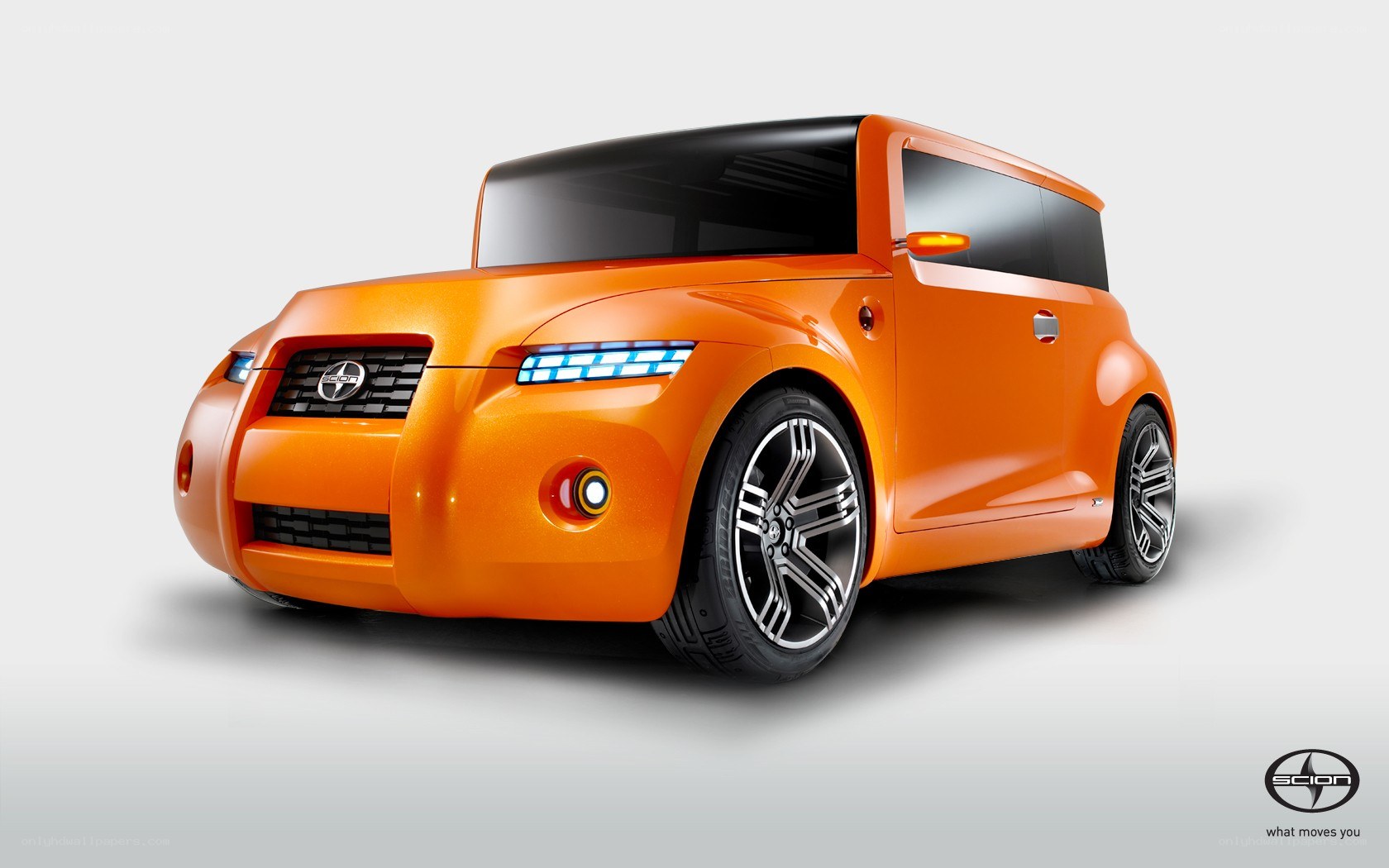 Orange Scion concept car