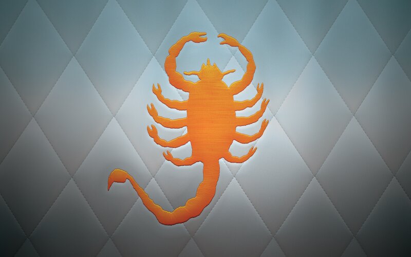 Orange Scorpion Emblem